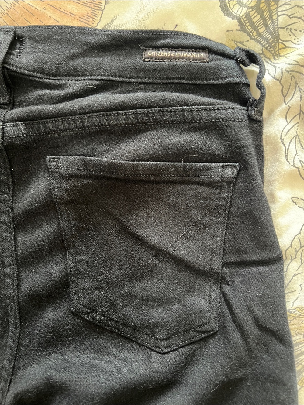 Citizens Of Humanity Black Back Pocket